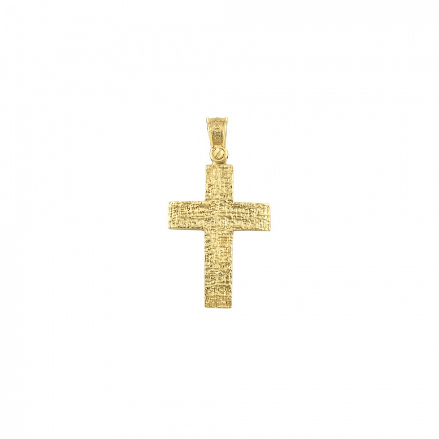 Σταυρός Βάπτισης Σε Κίτρινο Χρυσό Κ14 Για Κορίτσι
