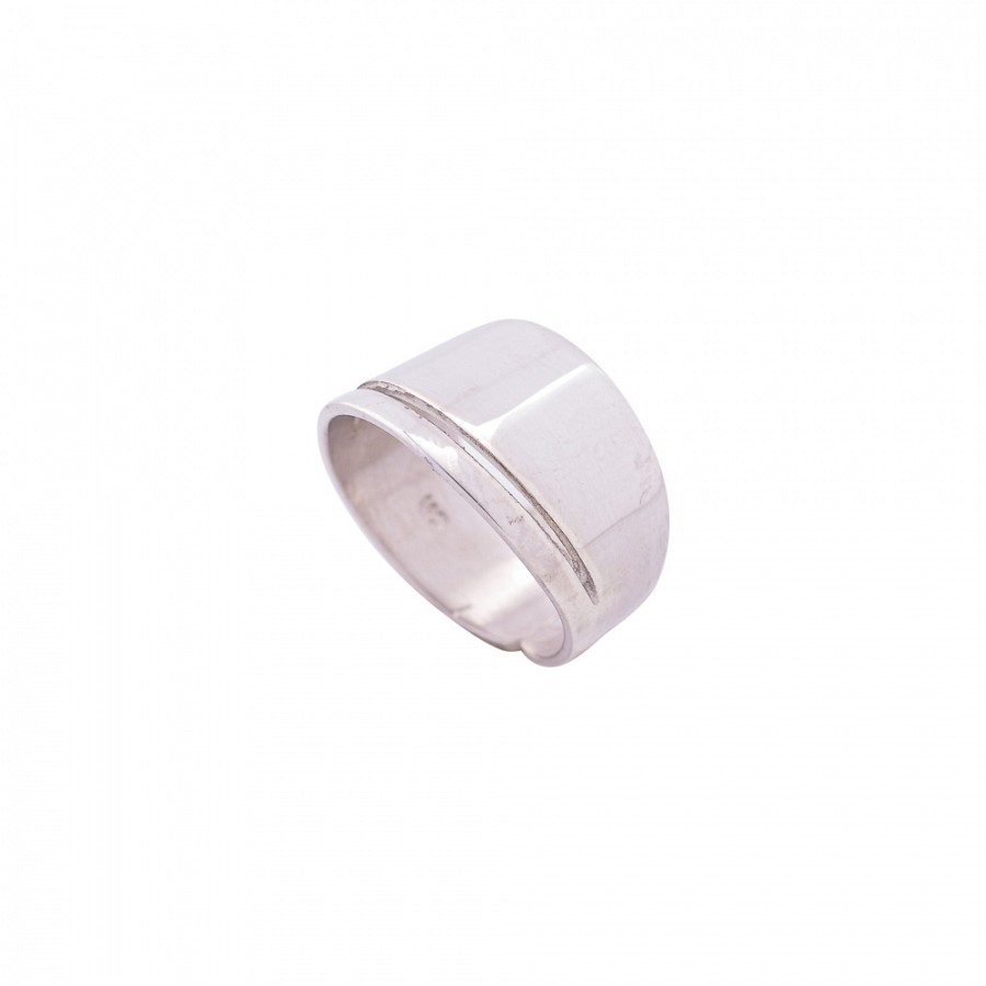 Ασημένιο Δαχτυλίδι 925 επιπλατινωμένο λουστρέ διαχρονικό